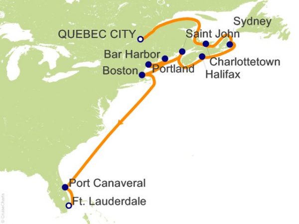 cruise from nyc to canada